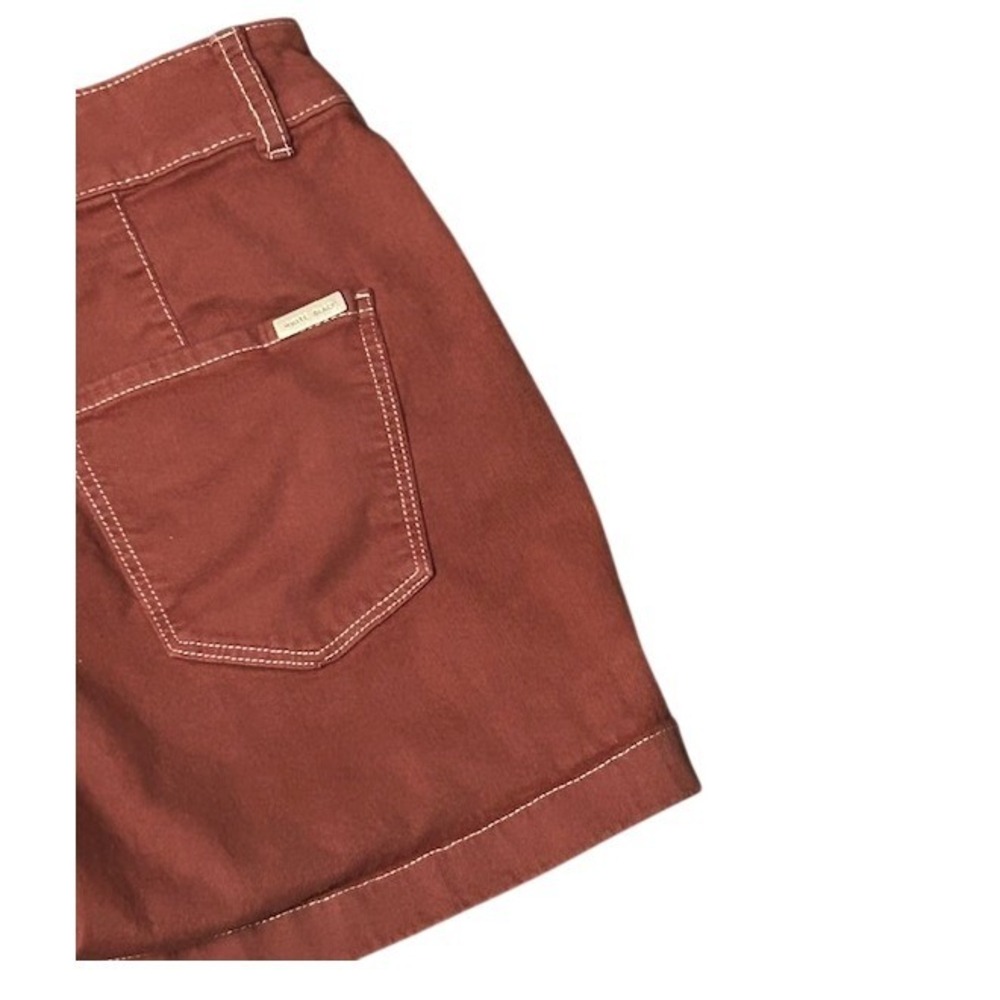 White House Black Market Womens Extra High-Rise The 5" Short Rust Red Size 00 - Picture 11 of 13